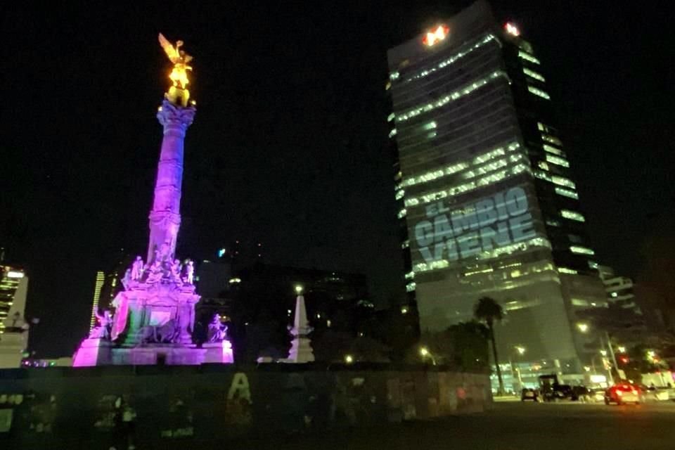 El arranque de Taboada tuvo lugar con un Ángel de la Independencia amurallado como fondo.