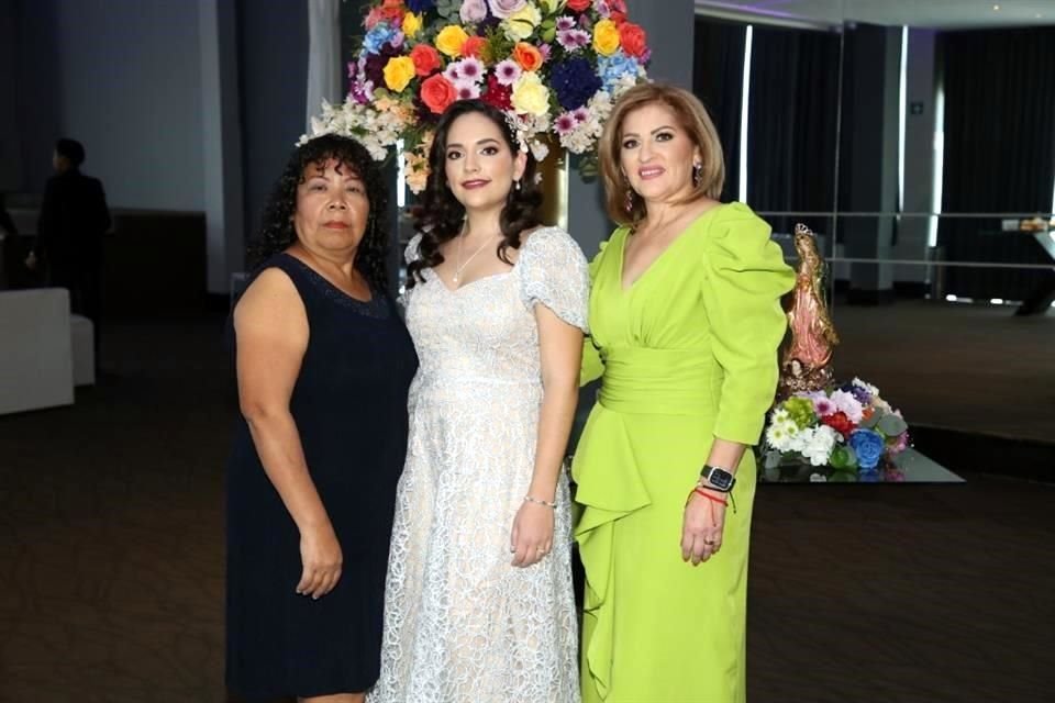 Martha Martínez Chantaca, Cynthia Garza Garza y Araceli Garza Sepúlveda