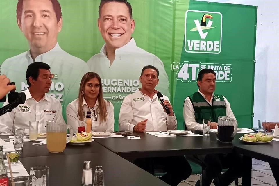 Eugenio Hernández estuvo de gira por Matamoros, acompañado de su compañera de fórmula por el Senado, Maki Ortiz.