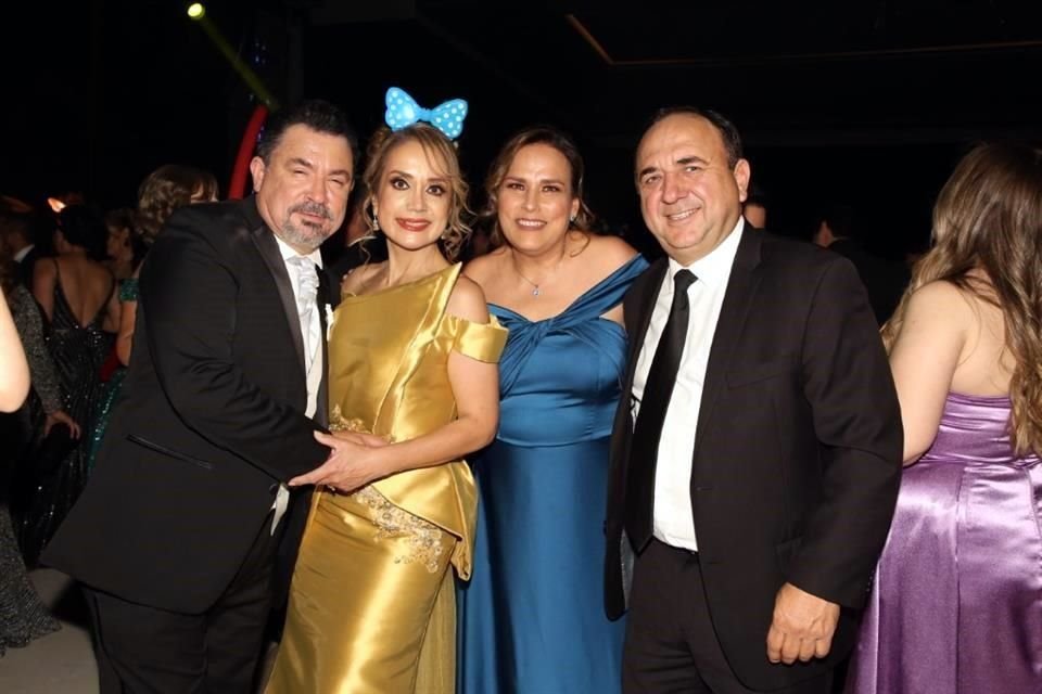 Luis Carlos Ibarra González, Mirta Perales de Ibarra, Josefina Ruiz de Villarreal y Edmundo Villarreal
