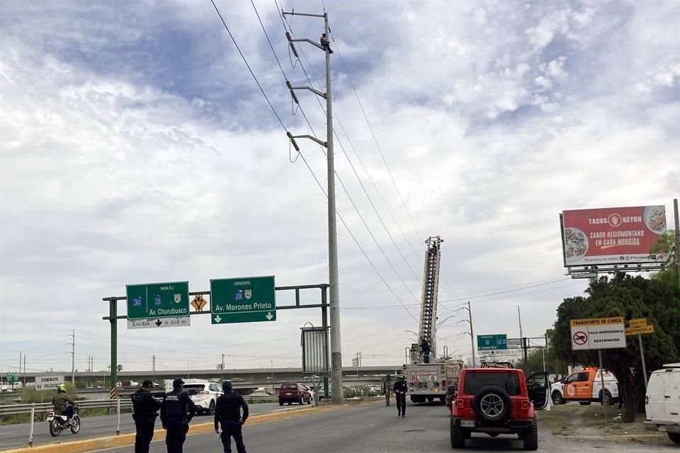 Los carriles normales de Motones Prieto fueron cerrados.