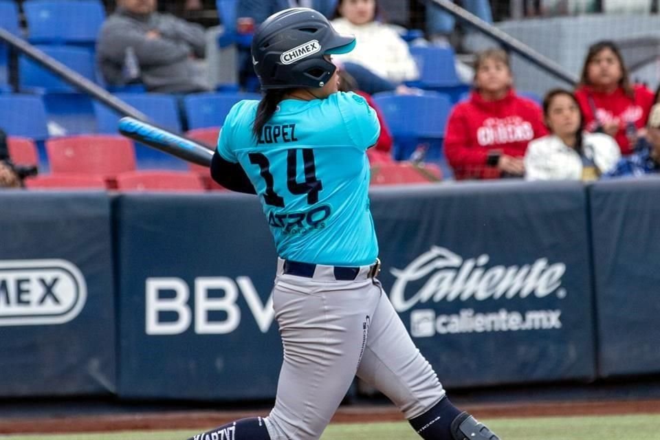 Yarianna López inició la remontada de las regias.