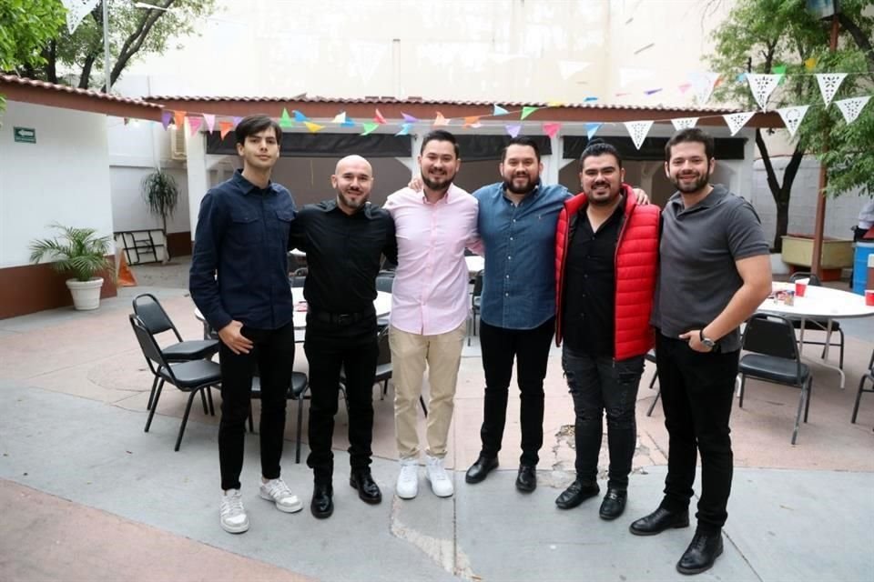 Sergio Medina Murillo, Israel González, Daniel Rodríguez González , Sergio Rodríguez, Jorge Sánchez y Vicente Anaya