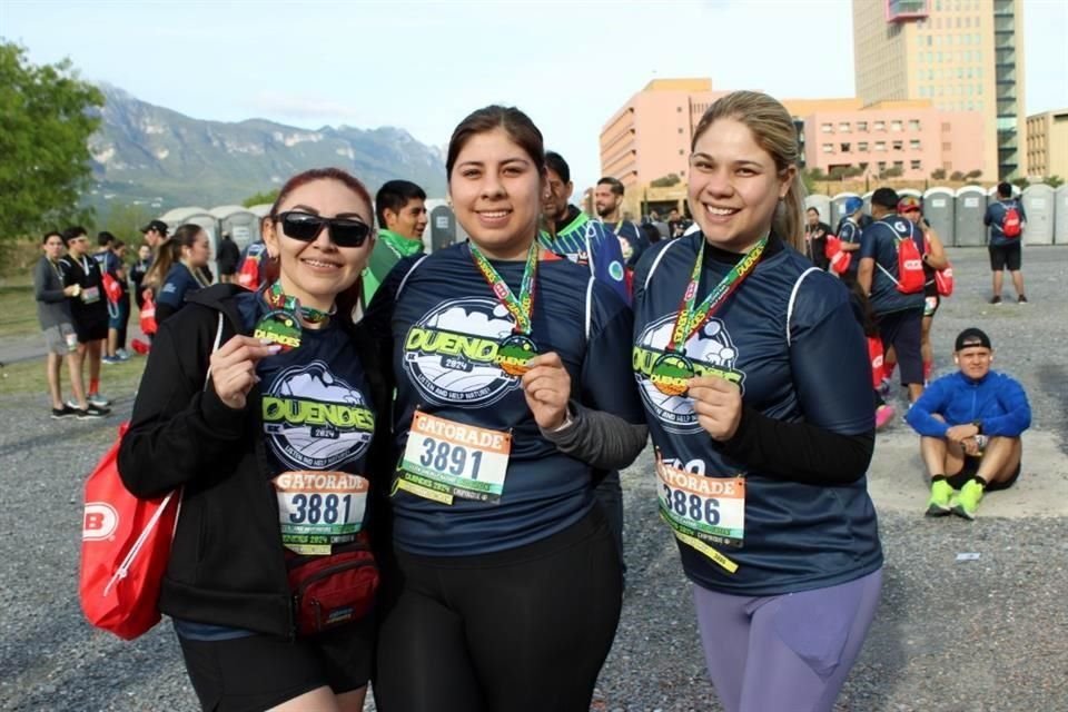 Jazmín Rangel, Valeria Hernández y Nory Ramos