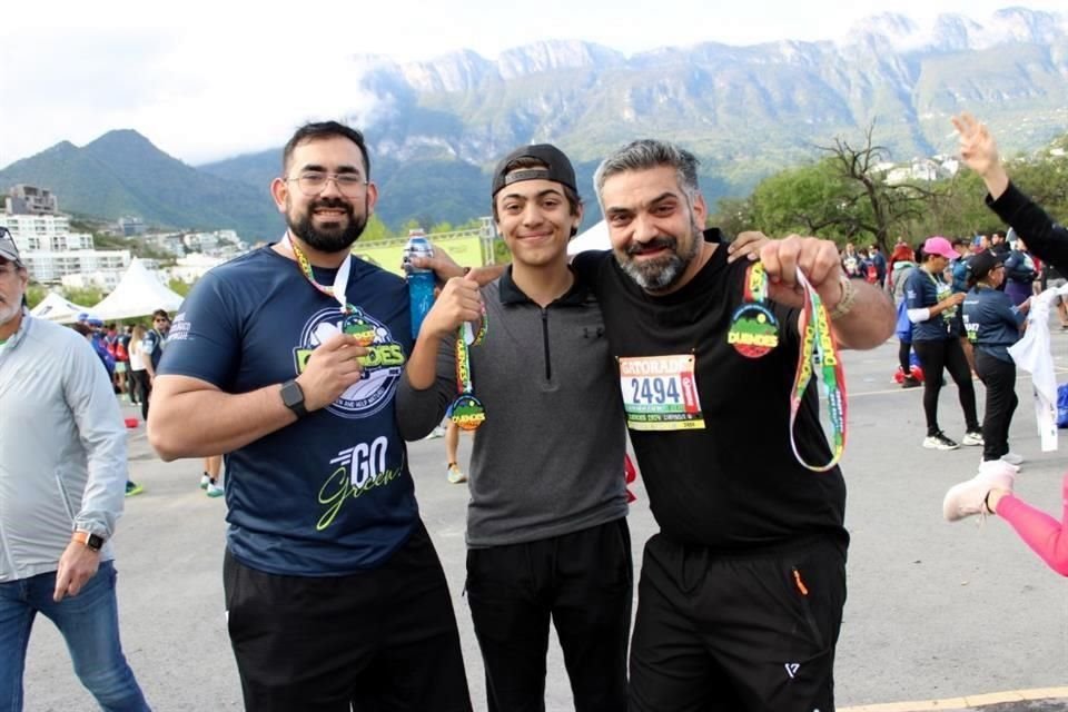 Julián Serna, Leonardo Pimentel y Eugenio Pimentel