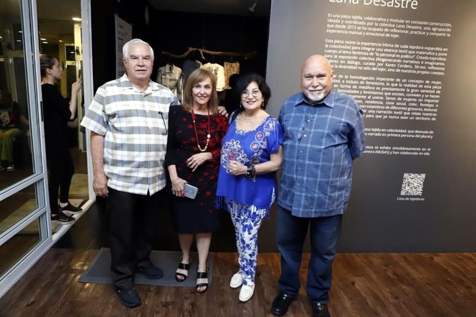 Ubaldo Ortiz, Irma Treviño de Ortiz, Marilú Cortez y Roberto Febres