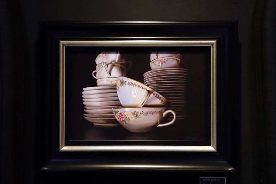 Obra de la exposición 'Reflejos, aromas y recuerdos', de Jeannine Zambrano de Garay