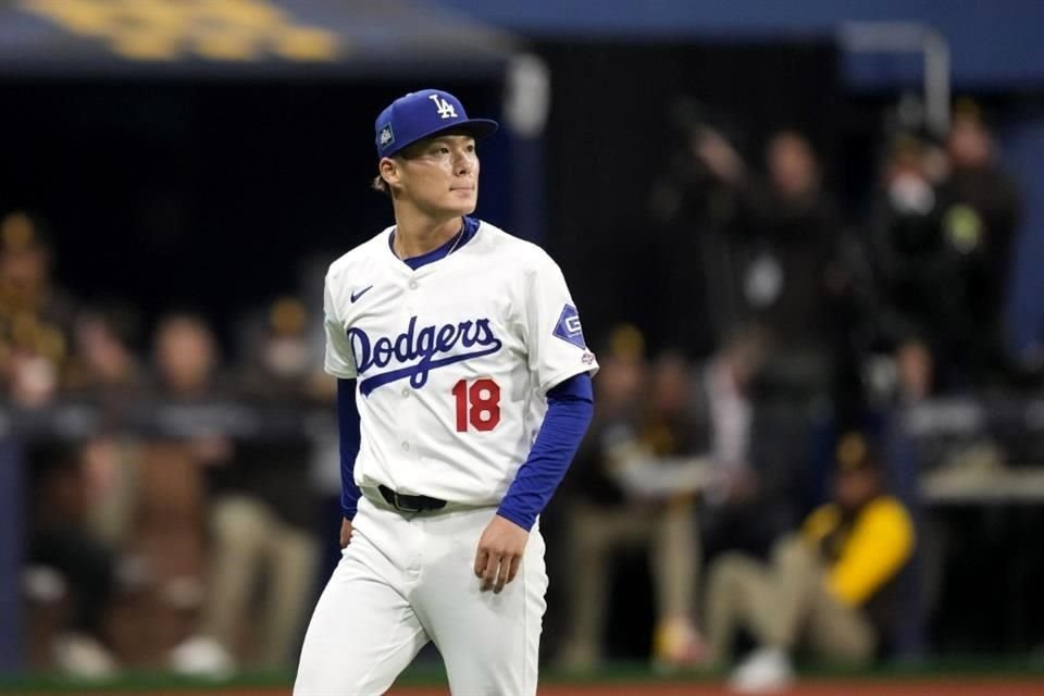 Yoshinobu Yamamoto no tuvo un buen debut en las Grandes Ligas y terminó con efectividad de 45.00.
