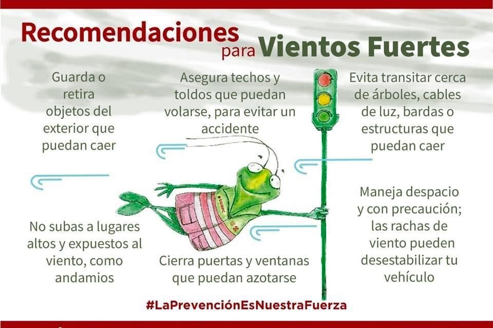 La Ciudad de México arrancó la semana con fuertes rachas de vientos que mantienen una alerta amarilla para las 16 alcaldías por este hecho.