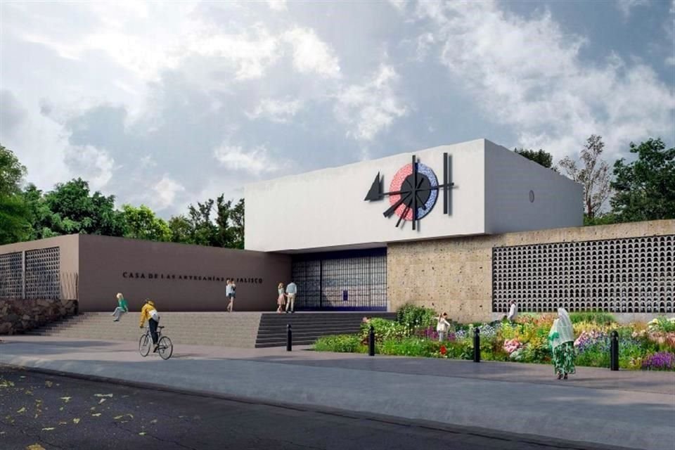 Así está proyectado el Ingreso a la Casa de las Artesanías de Jalisco tras la restauración.