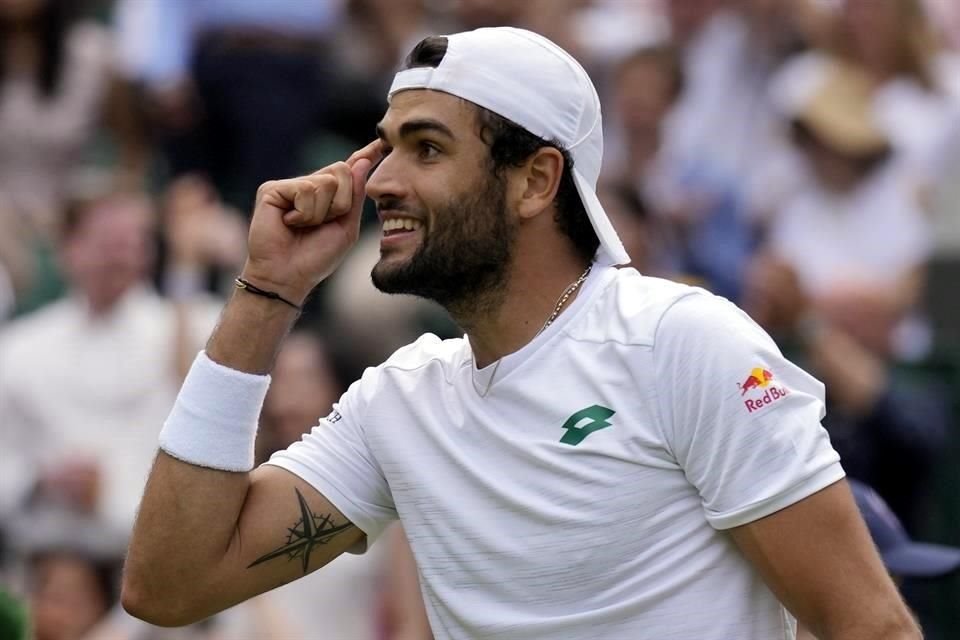 Matteo Berrettini se quedó con el primer set pero ya no pudo más ante el número 1 del mundo.