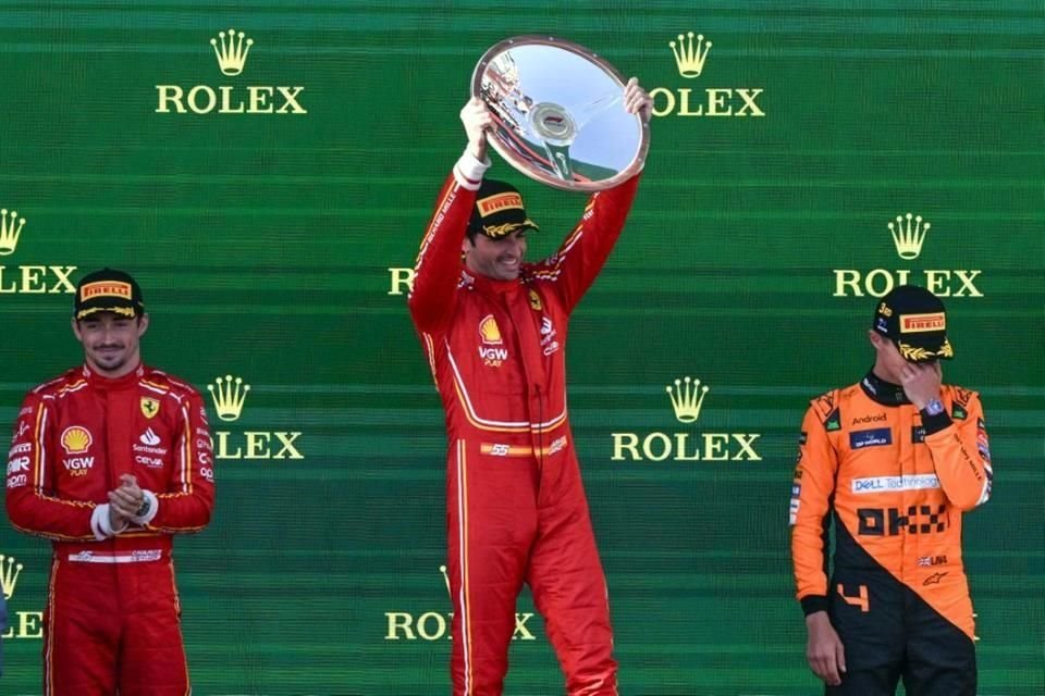 El español Carlos Sainz Jr. hizo una gran carrera y subió a lo más alto del podio en el Gran Premio de Australia.