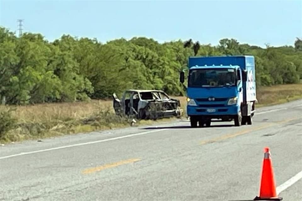 Elementos de la Guardia Nacional, Agencia Estatal de Investigaciones y de Fuerza Civil se movilizaron a los kilómetros 70 y 73 de dicha carretera.