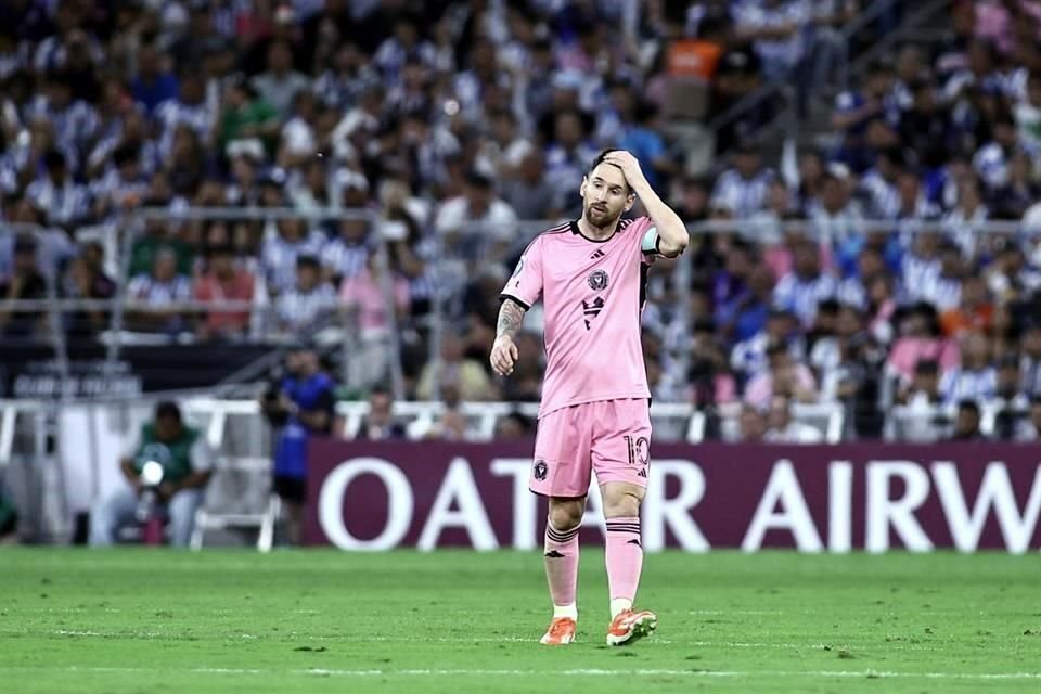 Las postales de Lionel Messi en la derrota del Inter de Miami 3-1 ante Rayados en el Estadio Monterrey.