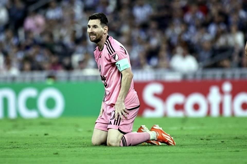 Las postales de Lionel Messi en la derrota del Inter de Miami 3-1 ante Rayados en el Estadio Monterrey.