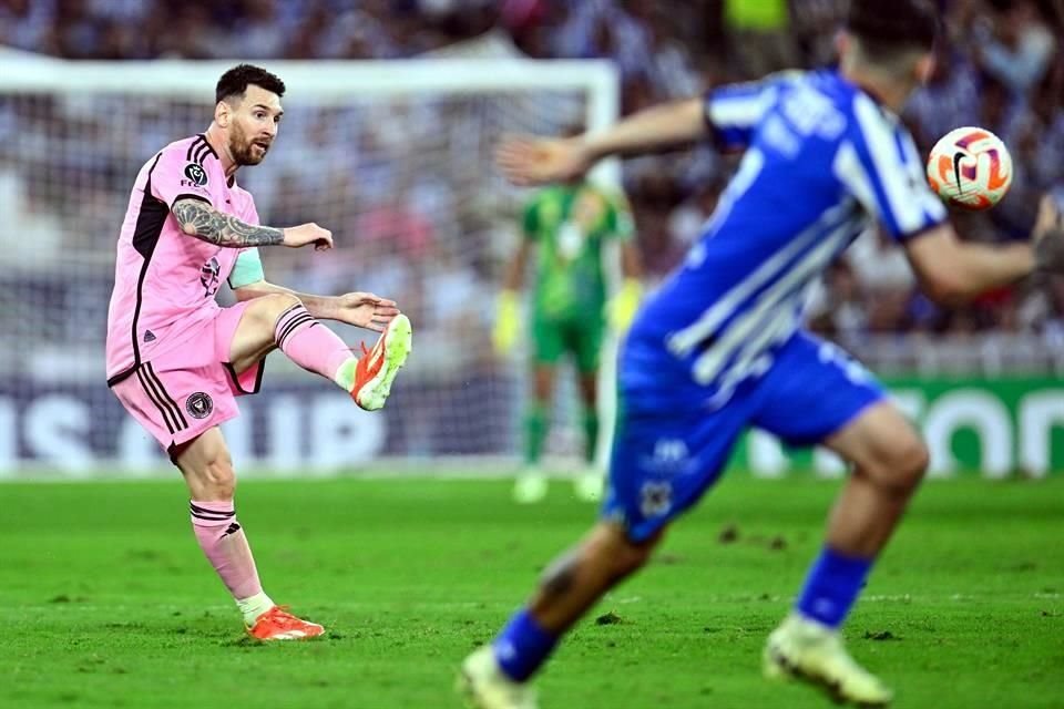 Las postales de Lionel Messi en la derrota del Inter de Miami 3-1 ante Rayados en el Estadio Monterrey.