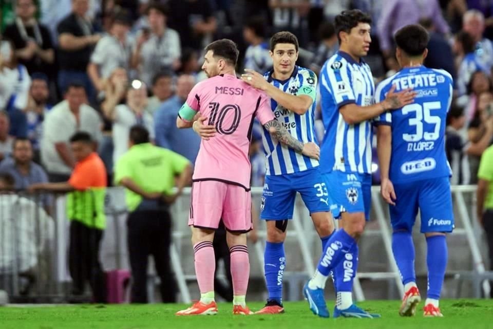 Las postales de Lionel Messi en la derrota del Inter de Miami 3-1 ante Rayados en el Estadio Monterrey.