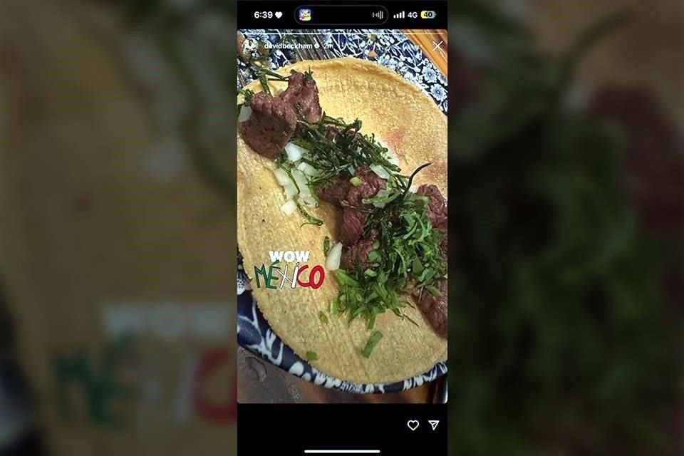 Probó tacos, ceviche, chicharrón, y pulpo, y lo compartió en sus redes.