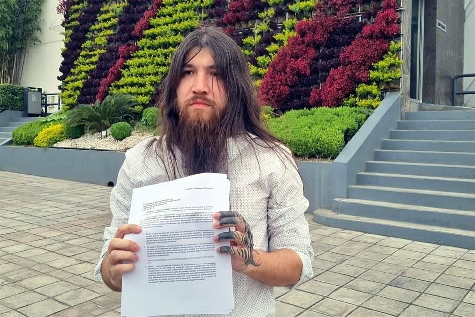 Arnoldo Cantú Ocañas presentó la denuncia ante el Ministerio Público.