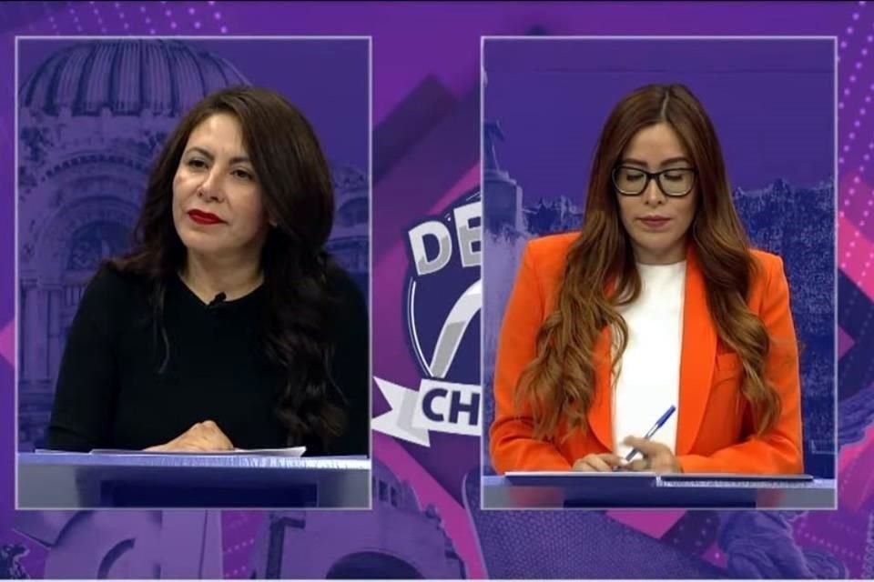 En el debate sólo estuvieron presentes las candidatas de Movimiento Ciudadano y de la Alianza PRI-PAN-PRD.