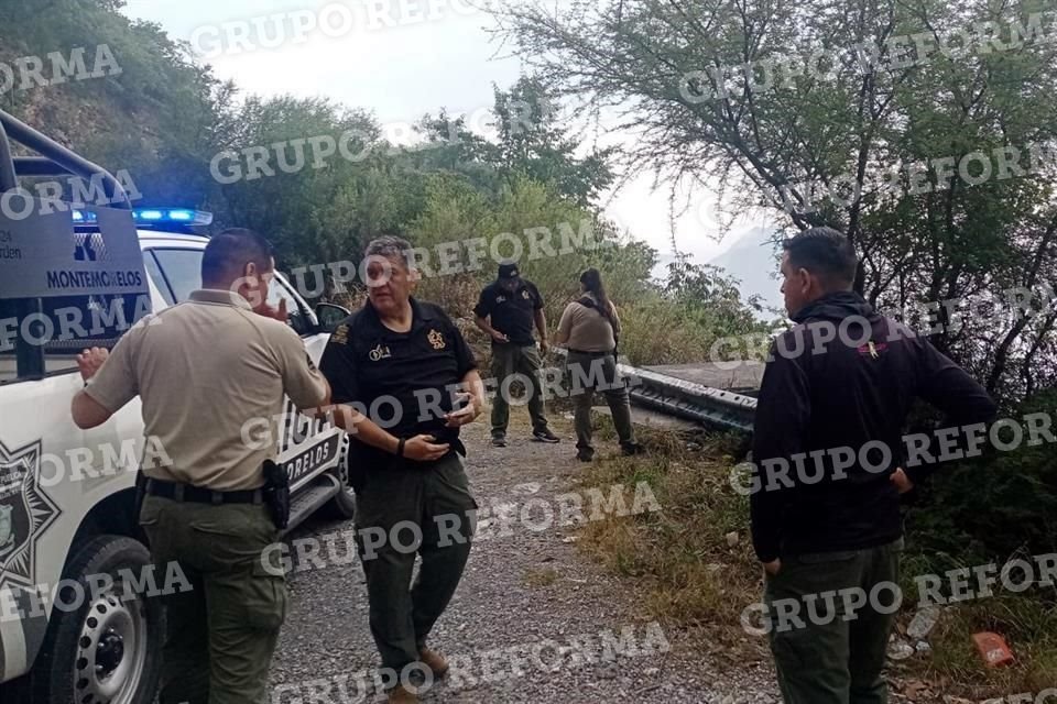 Fue poco antes de las 12:00 horas que encontraron el cadáver en un barranco.