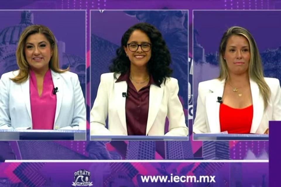 Las candidatas Alfa González, de la alianza PRI-PAN-PRD; Gabriela Osorio, de Morena-PT y PVEM, y Mariana Martí, de Movimiento Ciudadano, intercambiaron posturas.