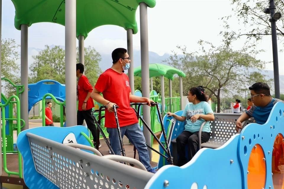 El parque es conocido como Parque Mirador Garza Ayala y se ubica en las calles Diego Saldívar y Manuel Vargas Ayala.
