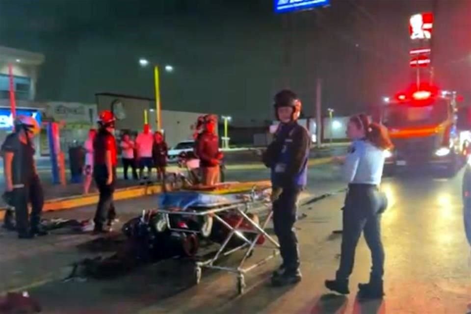 El accidente fue reportado alrededor de las 22:30 horas del sábado.