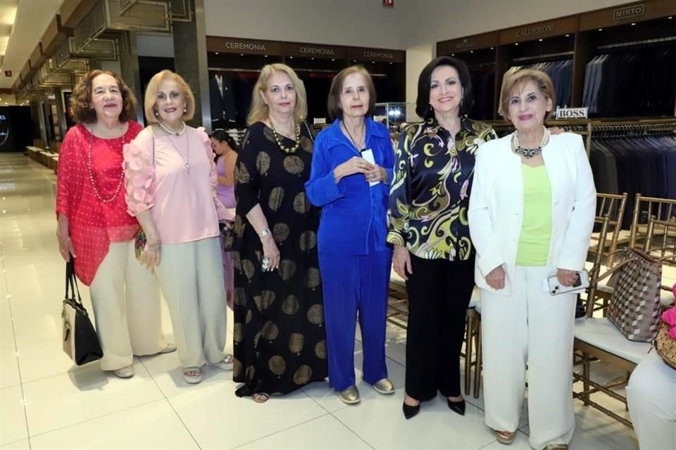 María Loyola Coindreau de Zertuche, María Guadalupe Campuzano de Gómez Collado, Margarita Vivanco, Minis Colyer, Margarita Gámez de Zambrano y Lupita Calderoni