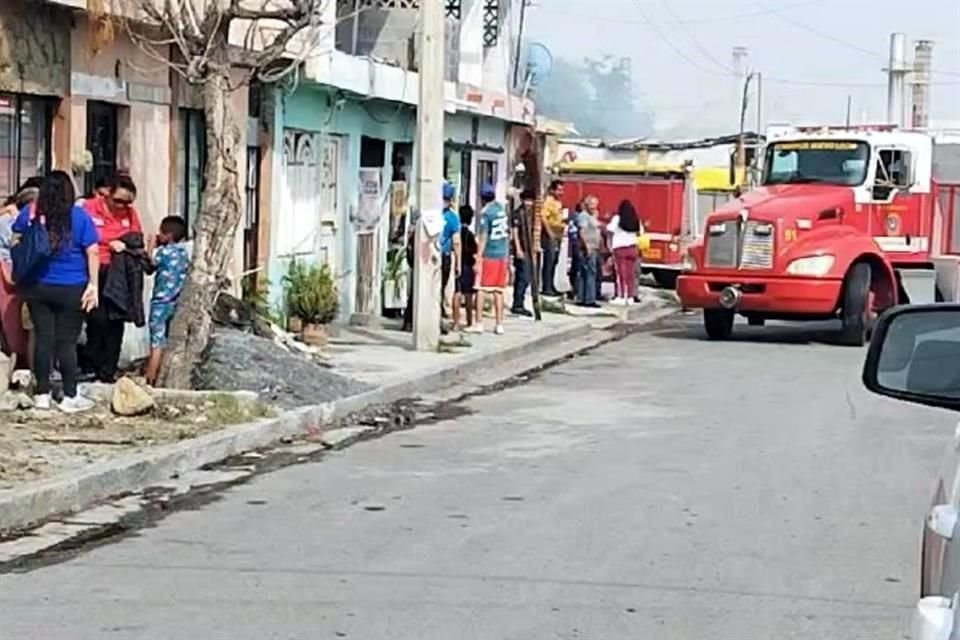El siniestro fue reportado poco ante de las 15:00 horas.