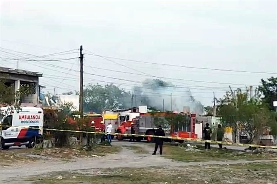 El siniestro fue reportado poco ante de las 15:00 horas.