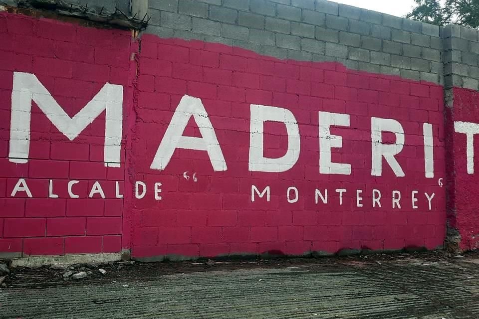 Sus bardas fueron pintadas de blanco y fosforescente, sin autorización.