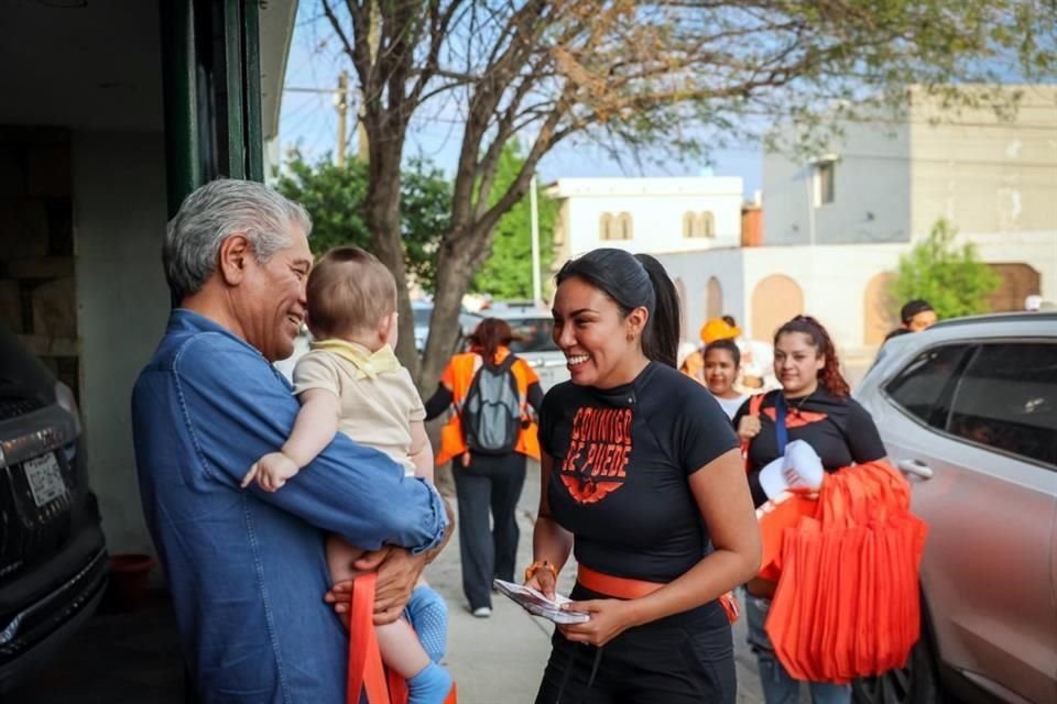 Alejandra Morales, candidata a la Alcaldía de San Nicolás por Movimiento Ciudadano.