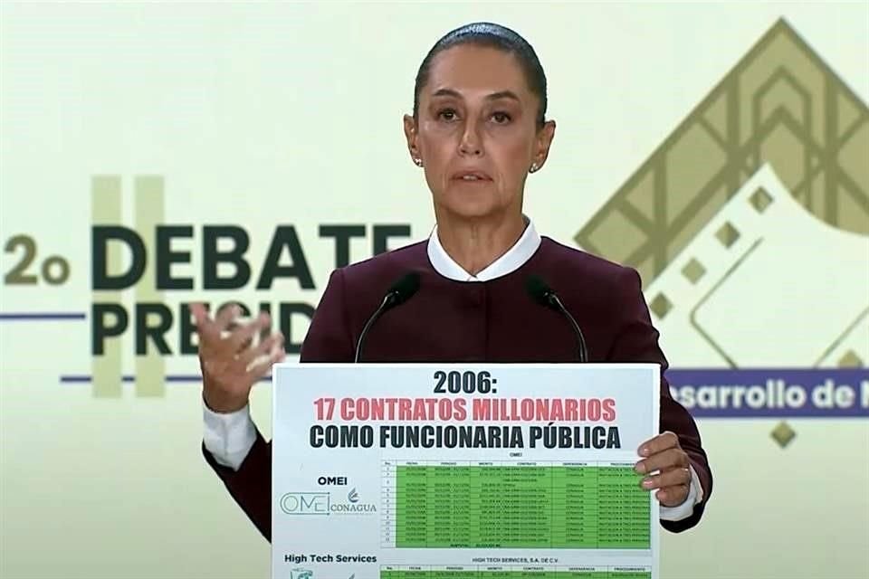 La morenista apretó con un señalamiento directo contra Xóchitl por presuntamente haber utilizado la Comisión Nacional de Pueblos Indígenas para amarrar 17 contratos con la Conagua.
