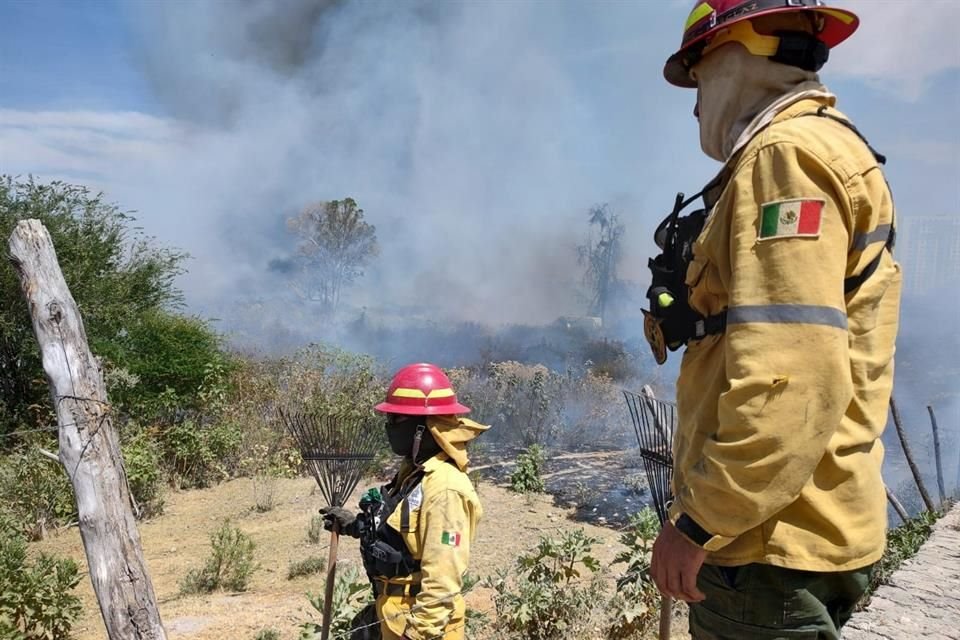 El incendio se registra en las inmediaciones de las Villas Panamericanas.