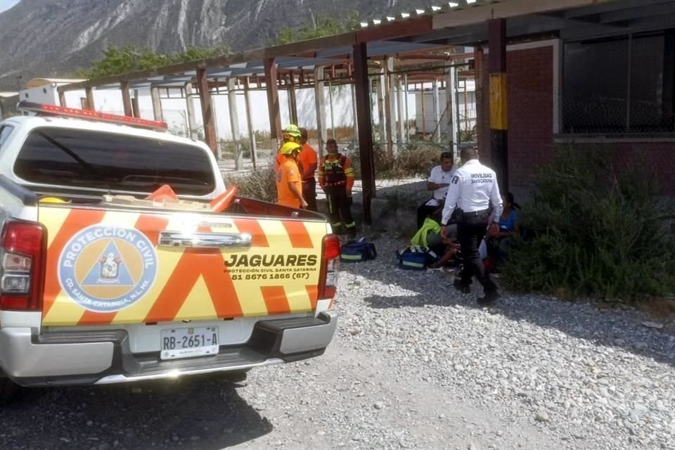 El accidente ocurrió dentro del Parque La Huasteca, en la Carretera a la Presa Rompepicos.