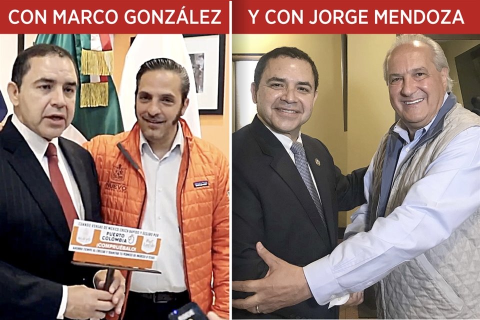 El congresista texano Henry Cuéllar ha estrechado lazos con políticos de NL, como Marco González y Jorge Mendoza.