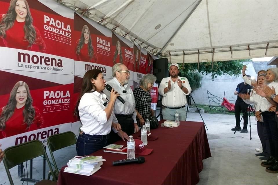 Paola González, candidata morenista a la Alcaldía de Juárez.