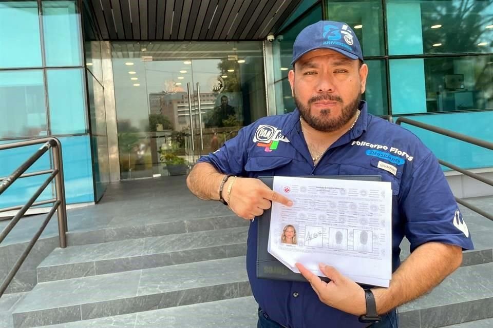 Policarpo Flores, presidente del PAN de Monterrey, amplió la denuncia contra Marian Rodríguez con un documento presuntamente del ICV.