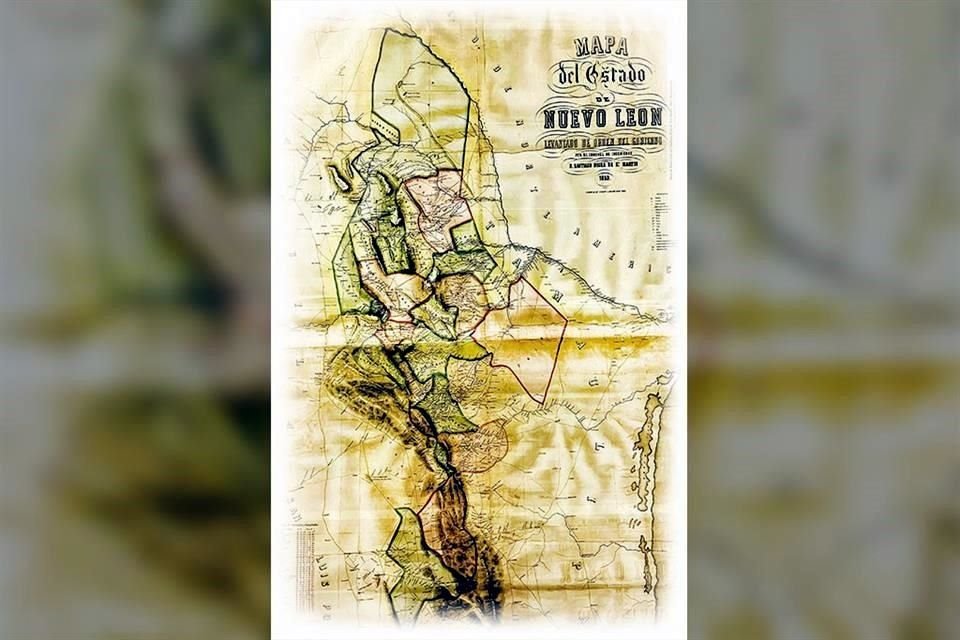 Imagen tomada del libro 'Santiago Nigra de San Martín. Autor del primer mapa de Nuevo León.
