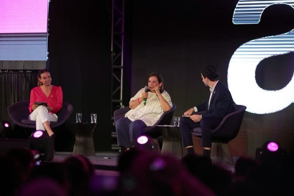 Xóchitl Gálvez, candidata presidencial por PAN-PRI-PRD, acudió al Foro Actúa, organizado por el Tec de Monterrey.