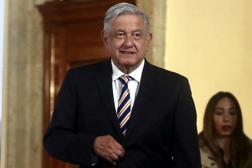 Conferencia mañanera encabezada por Andres Manuel López Obrador, Presidente de México, en Palacio Nacional.