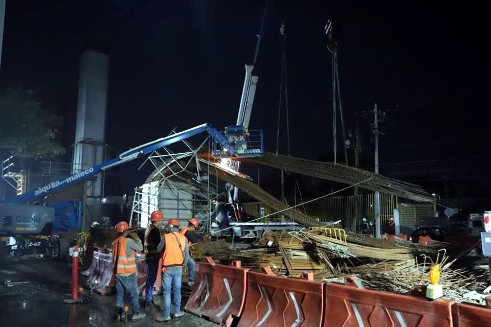 El colapso de la estructura ocurrió a la altura del Acceso 5 del Parque Fundidora.