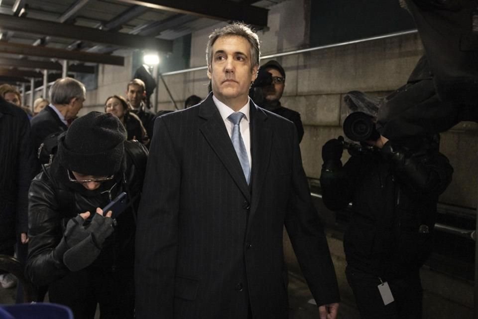 El ex abogado de Donald Trump, Michael Cohen, saliendo de la oficina del Fiscal de Distrito en Nueva York, el 13 de marzo del 2023.