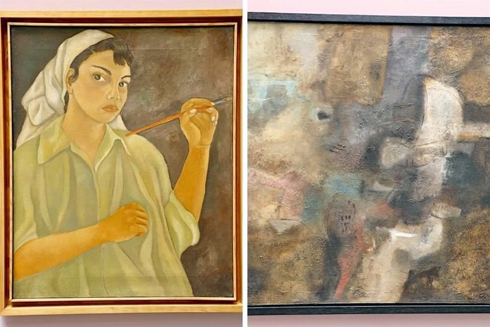 'Los Lilia Carrillo de Lilia Carrillo' abre con un autorretrato de la artista, cuando tenía 18 años, y cierra con una abstracción que dejó inconclusa.