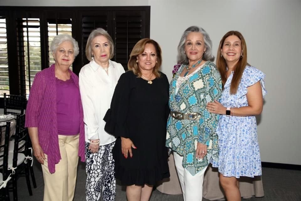 Idalia González, Rosalba Arista de Pola, Cecilia Islas de Treviño, Isabel Montalvo y Ana Sofía Calderon