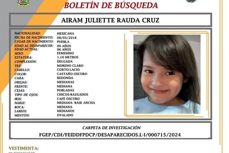 Rita Rivas Reyes, de 53 años; su hija, María Fernanda Cruz Rivas, de 25, y sus nietos Airam, de 6, y los gemelos Óscar y Pablo, de 1 año, no han sido localizados.