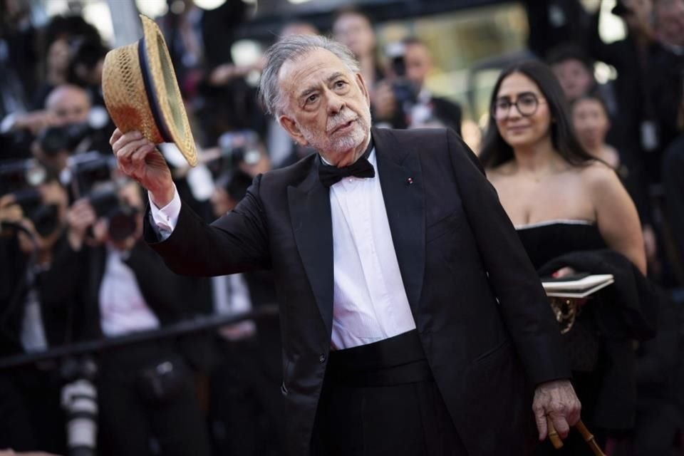 El cineasta Francis Ford Coppola estrenó 'Megalópolis' en el Festival de Cine de Cannes, película que compite por la Palma de Oro.
