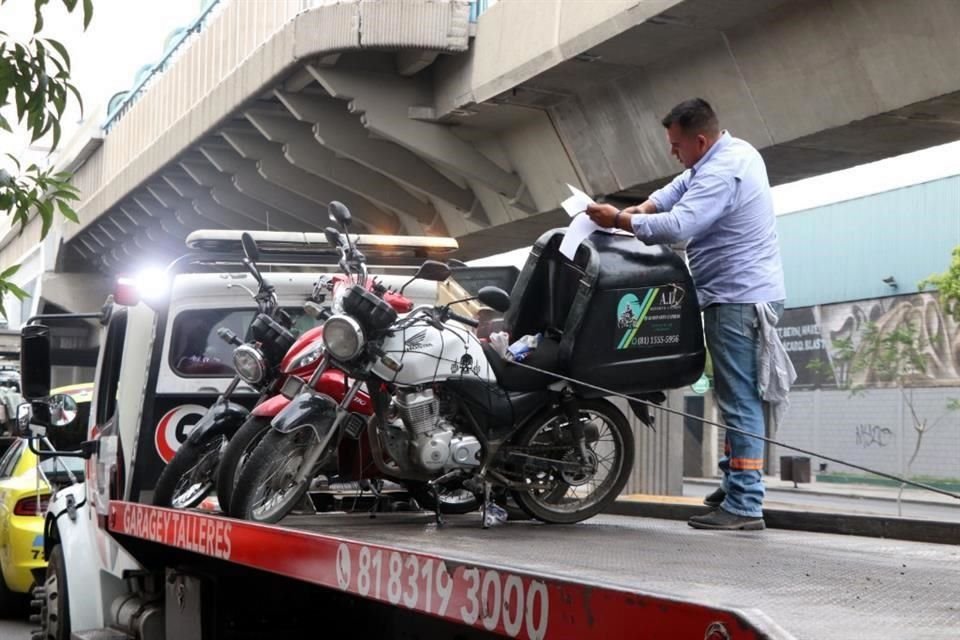 El operativo sorpresa se llevó a cabo en la Avenida Colón.