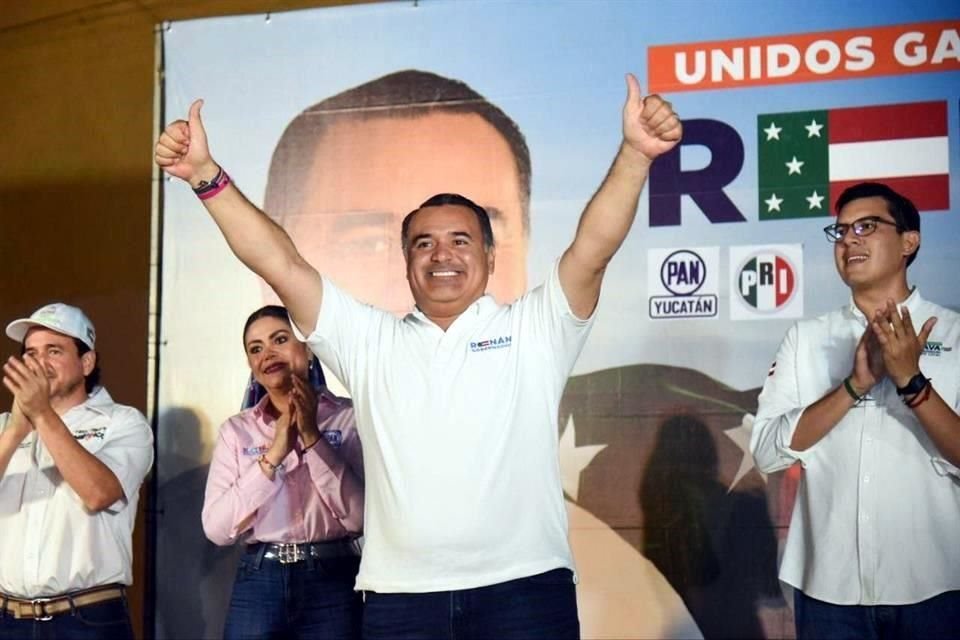 Renán Barrera, candidato de PRI-PAN-PANAL a la gubernatura de Yucatán.